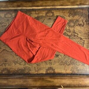 NWOT Koral Drive High Rise Blackout Activewear Gym Legging Rouge Red Orange sz S